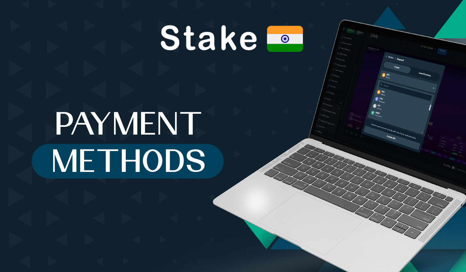 Deposit and Withdrawal at Stake casino
